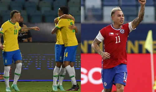 Brasil vs Chile decidirá quien pasa a las semifinales de la Copa América. Foto: composición AFP