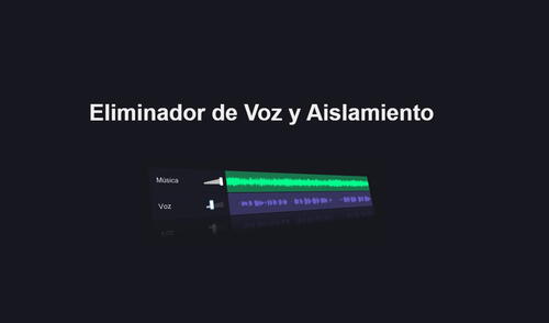 La herramienta no necesita instalación y acepta cualquier tema en MP3. Foto: captura de Vocal Remover La herramienta no necesita instalación y acepta cualquier tema en MP3. Foto: captura de Vocal Remover