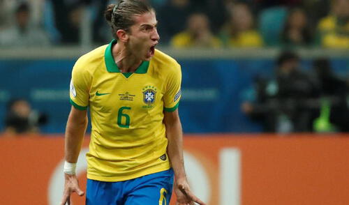 Filipe Luis ya fue campeón en la Copa América 2019. Foto: EFE/José Méndez