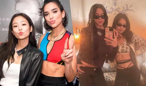 Jennie se declaró fan de Dua Lipa antes de conocerla y hoy son grandes amigas. Foto: composición LR /Instagram