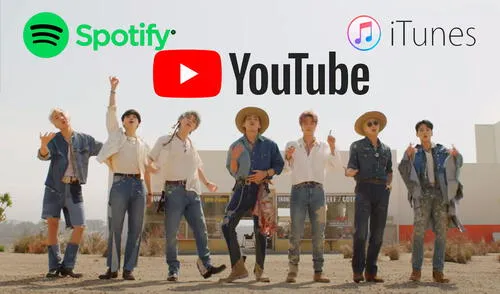 Guía práctica de strem a la nueva canción de BTS que será lanzada el 8 de julio en Perú. Foto: composición LR / Big Hit