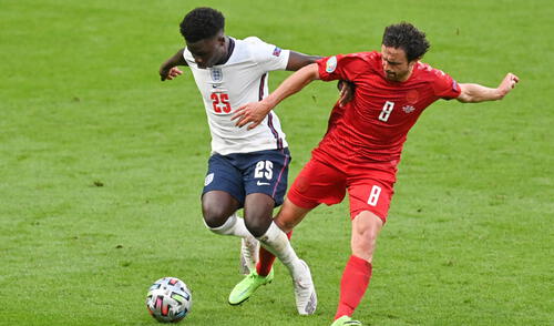 Inglaterra y Dinamarca definirán al último finalista de la Eurocopa 2021. Foto: AFP