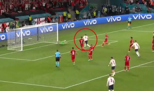 Harry Kane resolvió el 2-1, tras remate que se produjo en penal atajado. Foto: captura DirectV Sports