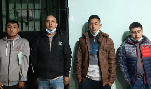 Los detenidos fueron llevados a la Divincri Chiclayo para las investigaciones. Foto: PNP. Los detenidos fueron llevados a la Divincri Chiclayo para las investigaciones. Foto: PNP.