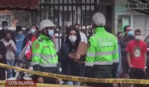 Peritos de Criminalística recabaron evidencias del hecho. Foto: captura de América TV Peritos de Criminalística recabaron evidencias del hecho. Foto: captura de América TV