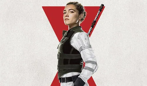 Florence Pugh es Yelena Belova en Black
Widow. Foto: difusión