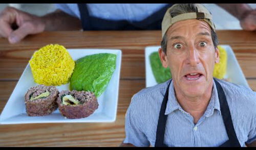 El influencer, junto con su hijo Lorenzo, conocido como ‘Descocaos’, alentaron a sus seguidores a recrear el plato. Foto: captura de YouTube