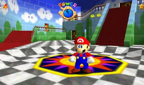 Super Mario 64 fue el primer juego de Mario Bros para la Nintendo 64. Foto: Nintendo