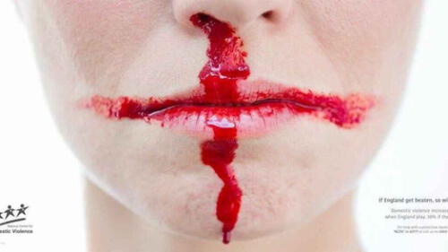 La organización National Centre for Domestic Violence pensó esta campaña para disminuir el índice de violencia durante el Mundial Rusia 2018. Foto: difusión