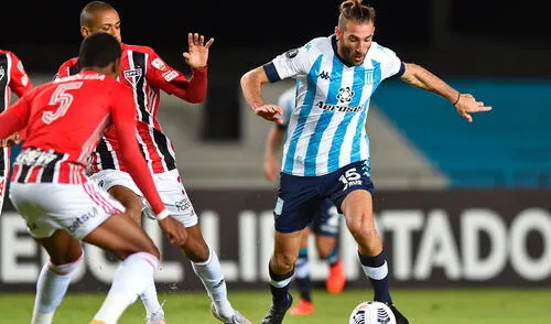 Esta será la tercera vez que Racing y Sao Paulo chocan en la Copa Libertadores 2021. Foto: AFP