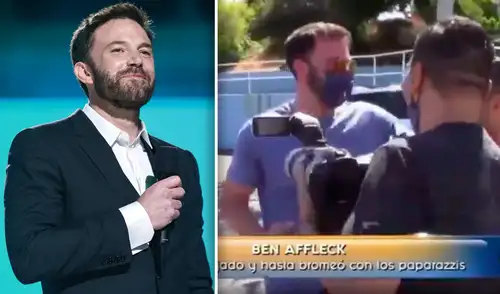 "Siempre estoy aprendiendo, pero es muy difícil este idioma", dijo Ben Affleck sobre el español. Foto: composición AFP/captura Televisa "Siempre estoy aprendiendo, pero es muy difícil este idioma", dijo Ben Affleck sobre el español. Foto: composición AFP/captura Televisa