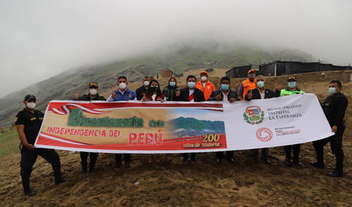 Domingo 17 de julio autoridades y vecinos realizarán caminata al Cerro Cabras. Foto: Prensa La Esperanza