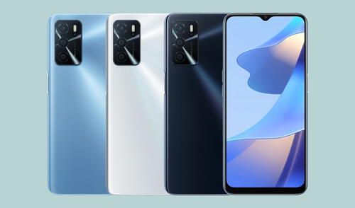En la parte trasera, el Oppo A16 cuenta con una triple cámara. Foto: GSMArena