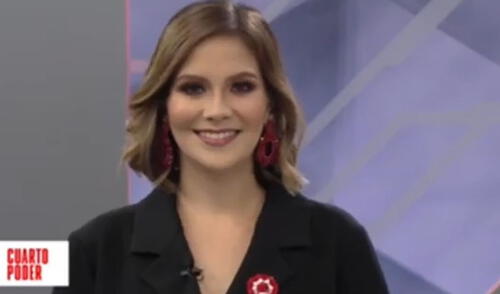 Tatiana Alemán acompañará a Sebastián Salazar al frente de Cuarto Poder. Foto: captura América TV