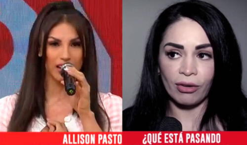 Leslie Moscoso aconseja a Allison Pastor para su participación en Reinas del show. Foto: captura de América TV