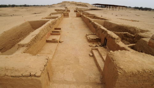 Huaca Bandera se ubica a 9 kilómetros del sector oeste de Pacora y a 51 kilómetros de la ciudad de Chiclayo. Foto: UE Naylamp