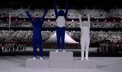 Los pictogramas Tokio 2020 hicieron una espectacular presentación en la ceremonia de Inauguración. Foto: Tokio 2020. Los pictogramas Tokio 2020 hicieron una espectacular presentación en la ceremonia de Inauguración. Foto: Tokio 2020.