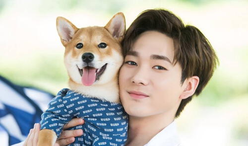 Aron junto a su perro Noah en el 2018. Foto: Dispatch