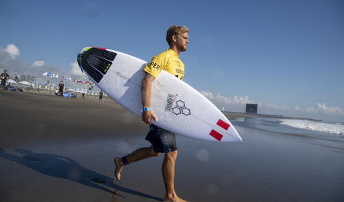 Miguel Tudela compite en la ronda 3 de Tokio 2020 a las 12.48 a. m. de este lunes 26 de julio. Foto: AFP Miguel Tudela compite en la ronda 3 de Tokio 2020 a las 12.48 a. m. de este lunes 26 de julio. Foto: AFP