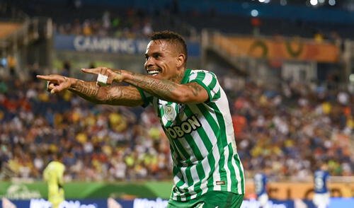 Jonathan Álvez anotó un doblete para la victoria verdolaga en la Florida Cup. Fuente: twitter Florida CUP