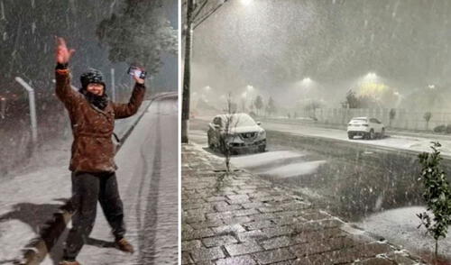 En varios distritos del estado de Rio Grande do Sul, Brasil, se detectaron fuertes caídas de nieve. Foto: composición /destapeweb En varios distritos del estado de Rio Grande do Sul, Brasil, se detectaron fuertes caídas de nieve. Foto: composición /destapeweb