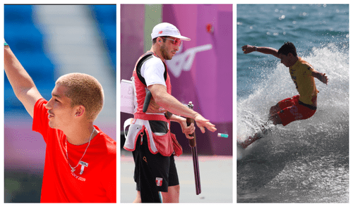 Caro, Pacheco y Mesinas quedaron entre los deportistas más destacados en sus respectivas categorías. Foto: composición EFE/ Libero