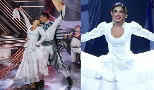 Korina Rivadeneira sorprende con presentación en Reinas del show. Foto: Reinas del show/ Instagram/ captura de América TV