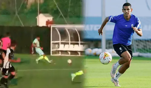 Luis Abram sumó sus primeros minutos con la vestimenta del Granada de España. Foto: captura Granada