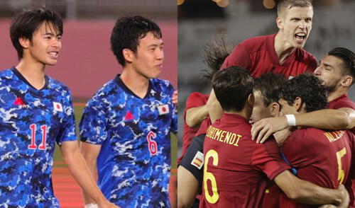 La selección de España quiere arruinarle la fiesta al equipo anfitrión en la semifinal de fútbol de Tokio 2020. Foto: composición LR.