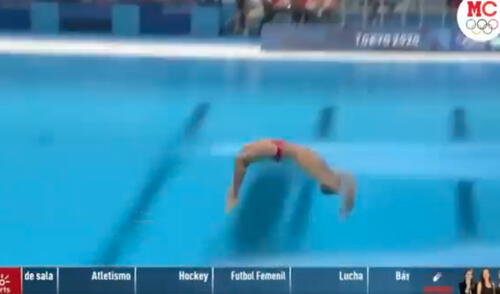 Cédric Fofana obtuvo cero puntos en las rondas preliminares de los clavados en Tokio 2020. Foto: captura Marca Claro.