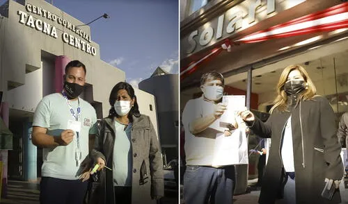 Dos centros comerciales son los primeras en sumarse a campaña. Foto: GORE Tacna Dos centros comerciales son los primeras en sumarse a campaña. Foto: GORE Tacna