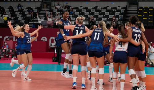 Estados Unidos ha vencido a República Dominicana para avanzar a la semifinal de vóley de Tokio 2021. Foto: Tokyo 2020
