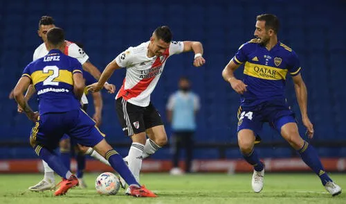 Boca Juniors y River Plate se enfrentarán por cuarta vez en el año 2021. Foto: AFP Boca Juniors y River Plate se enfrentarán por cuarta vez en el año 2021. Foto: AFP