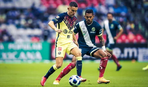 Con Pedro Aquino en la cancha, el América vence 2-0 al Puebla y se ubica puntero. Foto: Twitter @ClubAmerica