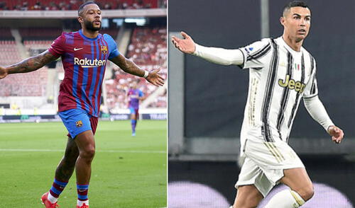 La afición culé verá en acción por primera vez a Memphis y CR7 buscará llevarse el trofeo a Turín. Foto: composición / Getty / difusión