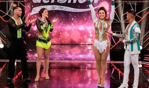 La popular bailarina sorprendió con su llegada a Reinas del show y logró derrotar a Korina Rivadeneira. Foto: captura América TV La popular bailarina sorprendió con su llegada a Reinas del show y logró derrotar a Korina Rivadeneira. Foto: captura América TV