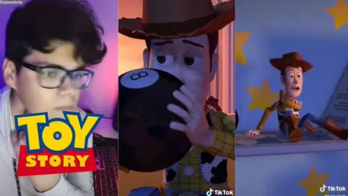 El personaje que señala el joven pasa desapercibido en la película. Foto: captura de TikTok