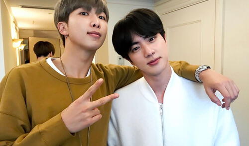Kim Namjoon (RM) nació el 12 de setiembre de 1994. En la imagen, él junto a Jin. Foto: Big Hit Kim Namjoon (RM) nació el 12 de setiembre de 1994. En la imagen, él junto a Jin. Foto: Big Hit
