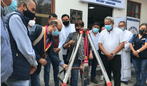 Las autoridades participaron de ceremonia de inauguración de centro de salud en Lambayeque. Foto: Gerencia Regional de Salud