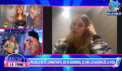 Michela Elías reveló que atraviesa por un complicado momento. Foto: captura de ATV