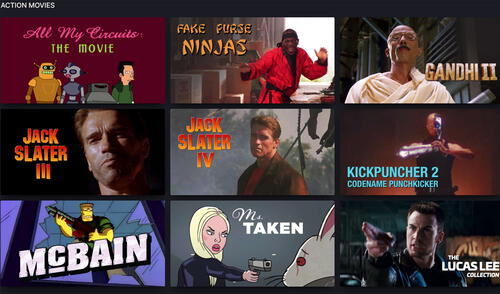 Nestflix aloja desde los grandes clásicos del cine hasta las películas y series de drama y comedia más recientes. Foto: captura de Twitter/Lynn Fisher. Foto: captura de Nestflix Nestflix aloja desde los grandes clásicos del cine hasta las películas y series de drama y comedia más recientes. Foto: captura de Twitter/Lynn Fisher. Foto: captura de Nestflix