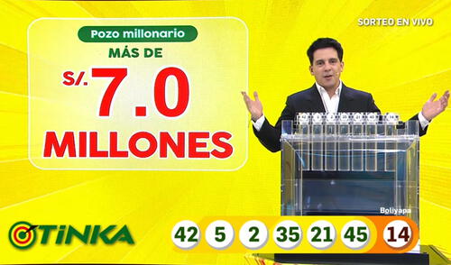 El monto para este domingo 15 de agosto de 2021 es S/ 7 001 114. Foto: Tinka El monto para este domingo 15 de agosto de 2021 es S/ 7 001 114. Foto: Tinka