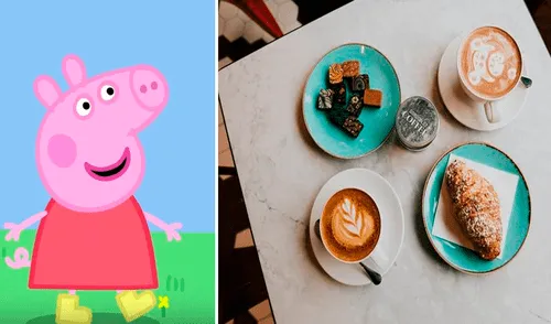 El anuncio de 'Peppa Pig' en un café que vende sándwiches de tocino indignó a padres de familia. Foto: captura de Facebook/Gordon St Coffee El anuncio de 'Peppa Pig' en un café que vende sándwiches de tocino indignó a padres de familia. Foto: captura de Facebook/Gordon St Coffee