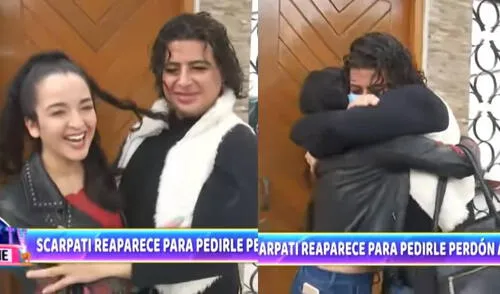Giancarlo Scarpati se reencuentra con su hermana ante las cámaras de Magaly TV, la firme. Foto: captura de ATV