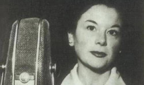 Matilde Vilariño desempeñándose como actriz de doblaje. Foto: Instagram