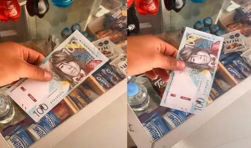El comerciante no dudó en compartir sus impresión por el insólito momento que vivió dentro de su tienda. Foto: captura de TikTok El comerciante no dudó en compartir sus impresión por el insólito momento que vivió dentro de su tienda. Foto: captura de TikTok