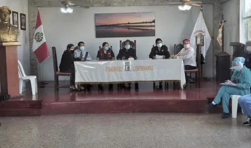 Nuevas estrategias de prevención se acordaron en reciente reunión de la plataforma COVID-19 de Pimentel. Foto: Municipalidad Distrital de Pimentel. Nuevas estrategias de prevención se acordaron en reciente reunión de la plataforma COVID-19 de Pimentel. Foto: Municipalidad Distrital de Pimentel.
