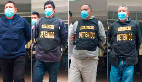 Jueza ordenó 36 meses de prisión preventiva contra ocho presuntos integrantes. Foto: Fiscalía