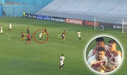 Luis Urruti marcó el empate 2-2 en el Universitario vs. Cantolao. Foto: captura GolPerú Luis Urruti marcó el empate 2-2 en el Universitario vs. Cantolao. Foto: captura GolPerú