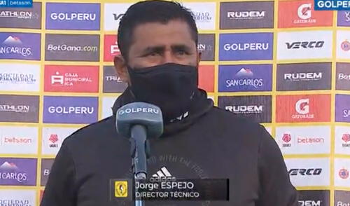 Jorge Espejo expresó su molestia luego del empate ante Universitario por la Fase 2 de la Liga 1 Betsson. Foto: captura Gol Perú Jorge Espejo expresó su molestia luego del empate ante Universitario por la Fase 2 de la Liga 1 Betsson. Foto: captura Gol Perú